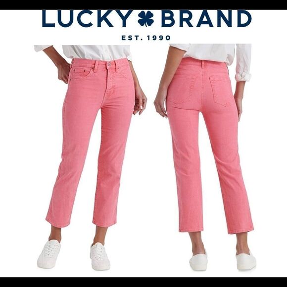 Lucky Brand pink Lola Skinny Mid Rise Slim fit Cropped ankle Jean Sz 28 - Picture 12 of 12